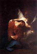 Paul Troger Christ Comforted by an Angel oil painting
